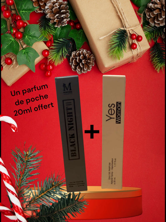 Pack Noël : 2 parfums femme + 1 parfum de poche offert