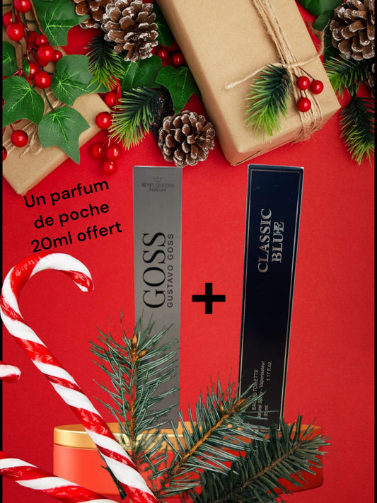 Pack Noël : 2 parfums hommes  + 1 parfum de poche offert